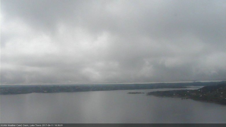 Lake Travis webcam, April 11, 2017 3:40 PM CT