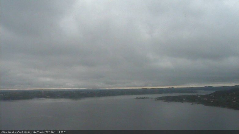 Lake Travis webcam, April 11, 2017 4:45 PM CT