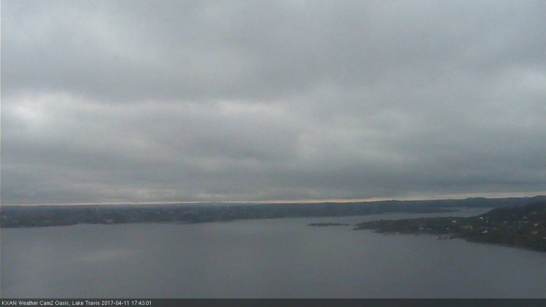 Lake Travis webcam, April 11, 2017 4:55 PM CT