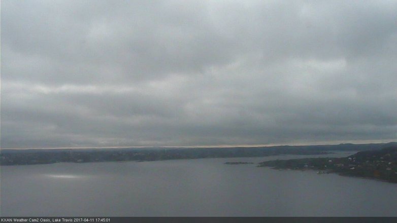 Lake Travis webcam, April 11, 2017 5:05 PM CT