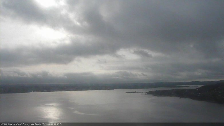 Lake Travis webcam, April 11, 2017 5:30 PM CT