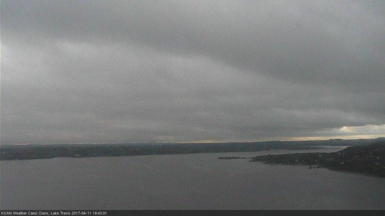Lake Travis webcam, April 11, 2017 5:45 PM CT