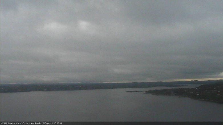 Lake Travis webcam, April 11, 2017 5:55 PM CT