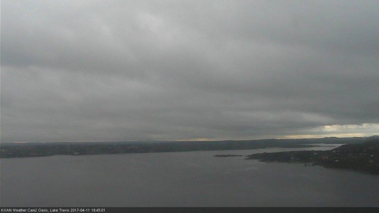 Lake Travis webcam, April 11, 2017 6:05 PM CT