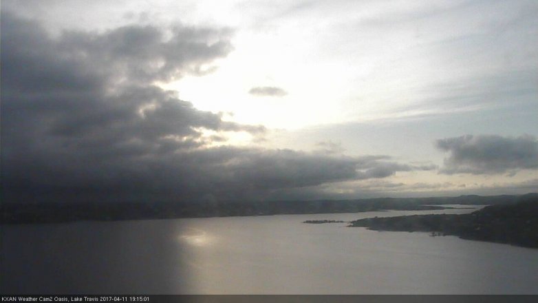 Lake Travis webcam, April 11, 2017 6:25 PM CT