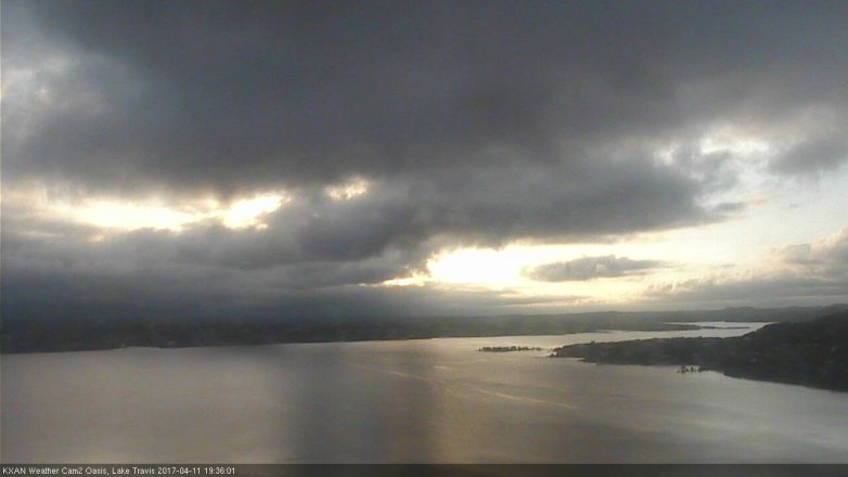 Lake Travis webcam, April 11, 2017 6:55 PM CT