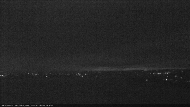 Lake Travis webcam, April 11, 2017 7:45 PM CT
