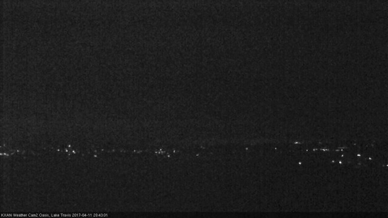 Lake Travis webcam, April 11, 2017 8:00 PM CT