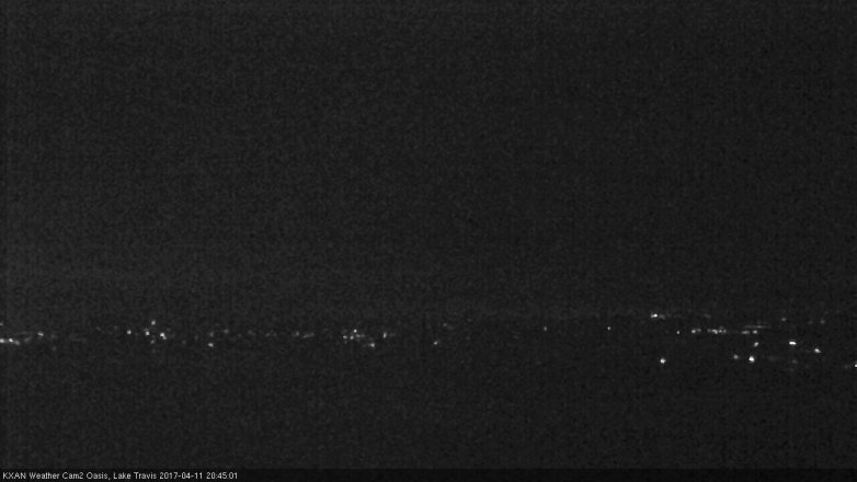 Lake Travis webcam, April 11, 2017 8:05 PM CT