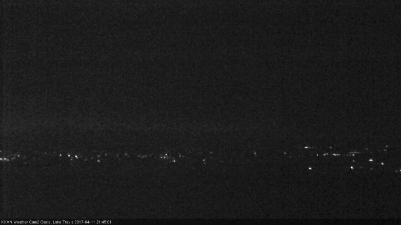 Lake Travis webcam, April 11, 2017 8:50 PM CT