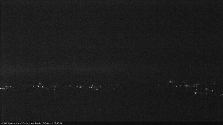 Lake Travis webcam, April 11, 2017 9:40 PM CT