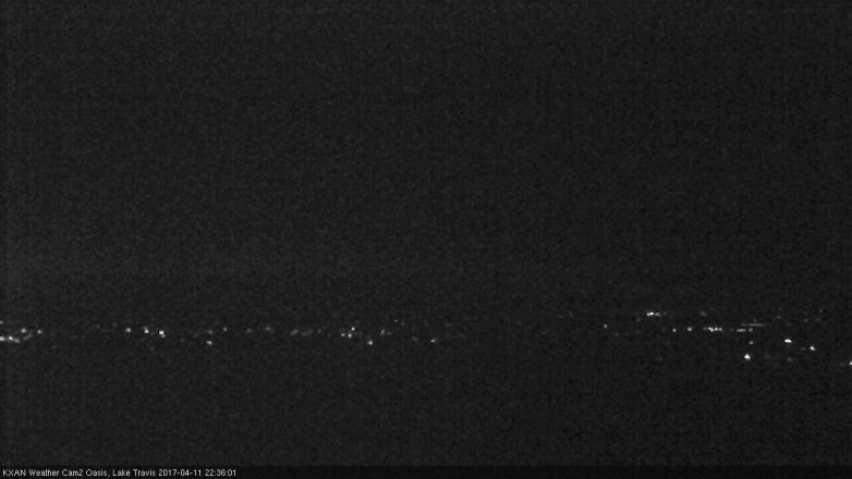 Lake Travis webcam, April 11, 2017 9:45 PM CT