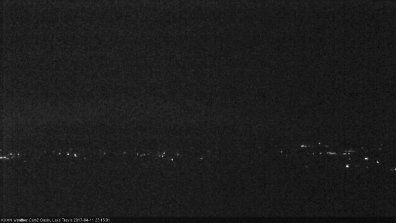 Lake Travis webcam, April 11, 2017 10:20 PM CT