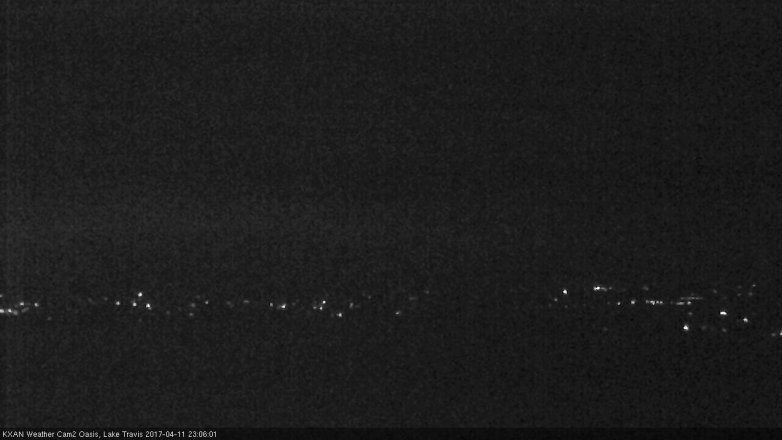Lake Travis webcam, April 11, 2017 10:25 PM CT