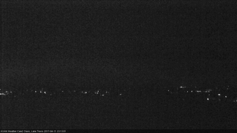 Lake Travis webcam, April 11, 2017 10:35 PM CT