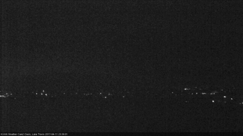 Lake Travis webcam, April 11, 2017 10:40 PM CT