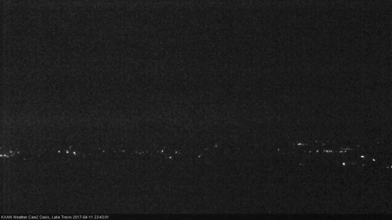 Lake Travis webcam, April 11, 2017 10:45 PM CT