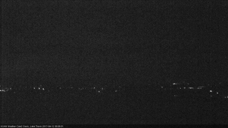 Lake Travis webcam, April 11, 2017 11:15 PM CT