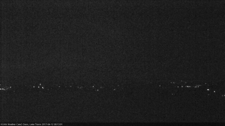Lake Travis webcam, April 11, 2017 11:30 PM CT