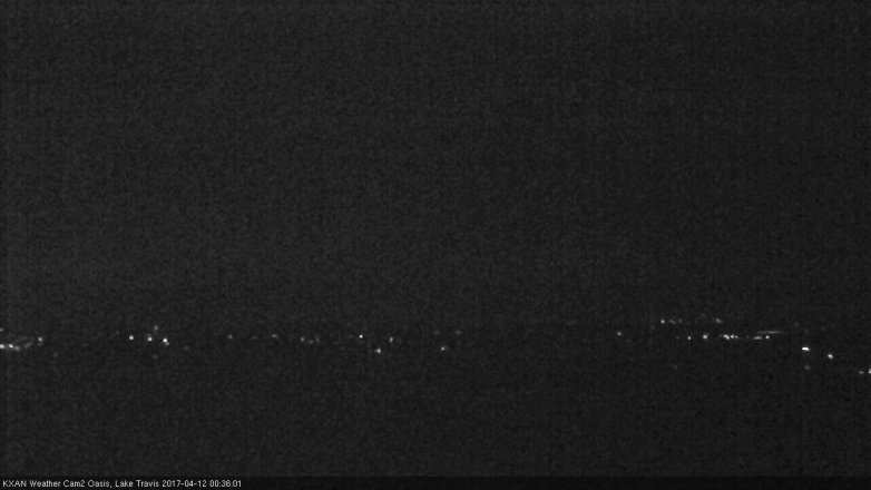 Lake Travis webcam, April 11, 2017 11:40 PM CT