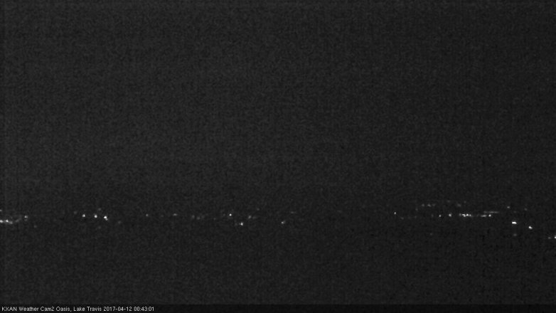 Lake Travis webcam, April 11, 2017 11:50 PM CT