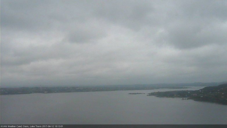 Lake Travis webcam, April 12, 2017 9:10 AM CT
