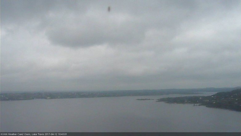 Lake Travis webcam, April 12, 2017 9:45 AM CT