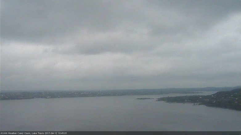 Lake Travis webcam, April 12, 2017 9:55 AM CT