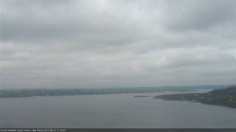 Lake Travis webcam, April 12, 2017 10:25 AM CT