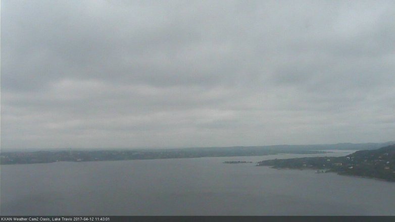 Lake Travis webcam, April 12, 2017 10:45 AM CT