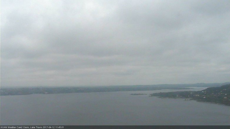 Lake Travis webcam, April 12, 2017 11:05 AM CT