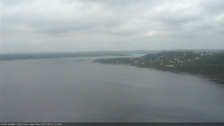 Lake Travis webcam, April 12, 2017 11:20 AM CT