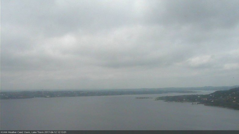 Lake Travis webcam, April 12, 2017 11:30 AM CT