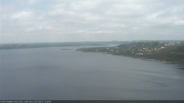 Lake Travis webcam, April 12, 2017 11:50 AM CT