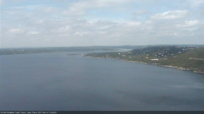 Lake Travis webcam, April 12, 2017 12:10 PM CT