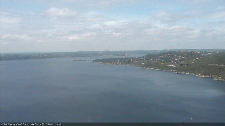 Lake Travis webcam, April 12, 2017 12:20 PM CT