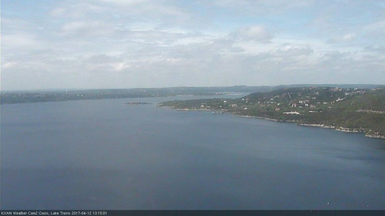 Lake Travis webcam, April 12, 2017 12:25 PM CT