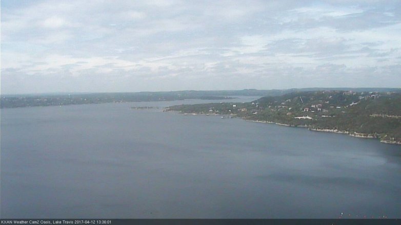Lake Travis webcam, April 12, 2017 12:35 PM CT