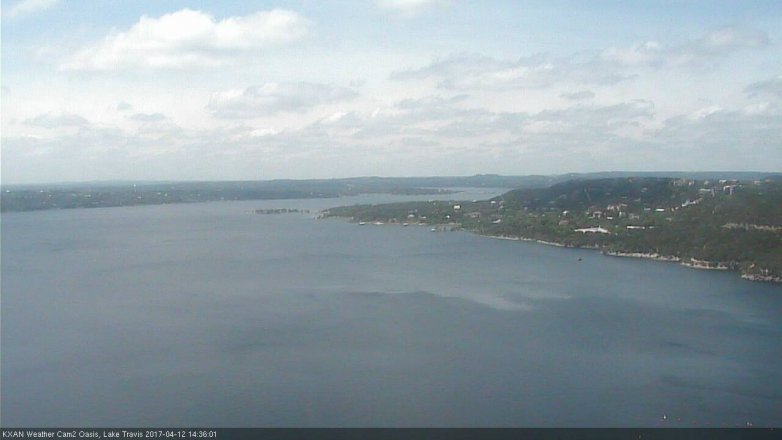 Lake Travis webcam, April 12, 2017 2:00 PM CT