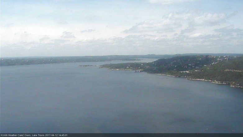 Lake Travis webcam, April 12, 2017 2:05 PM CT