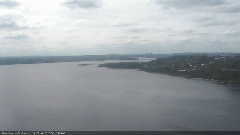 Lake Travis webcam, April 12, 2017 3:30 PM CT