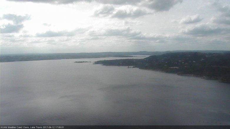 Lake Travis webcam, April 12, 2017 4:15 PM CT