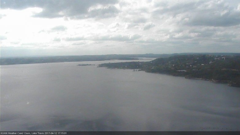Lake Travis webcam, April 12, 2017 4:20 PM CT