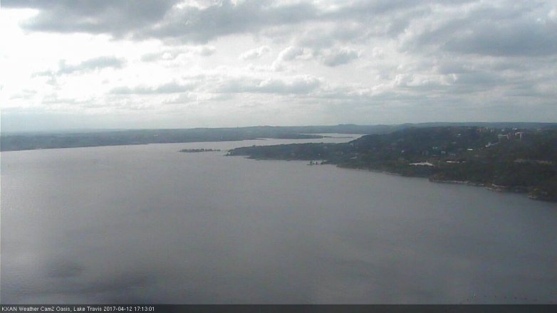 Lake Travis webcam, April 12, 2017 4:30 PM CT