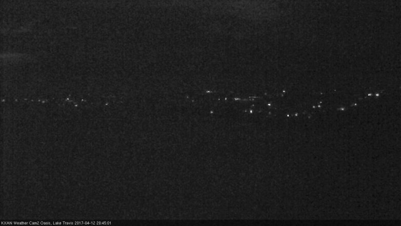 Lake Travis webcam, April 12, 2017 7:45 PM CT