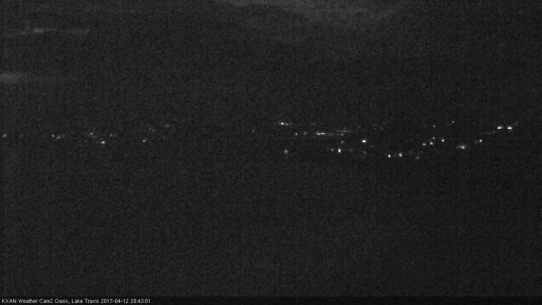 Lake Travis webcam, April 12, 2017 7:50 PM CT