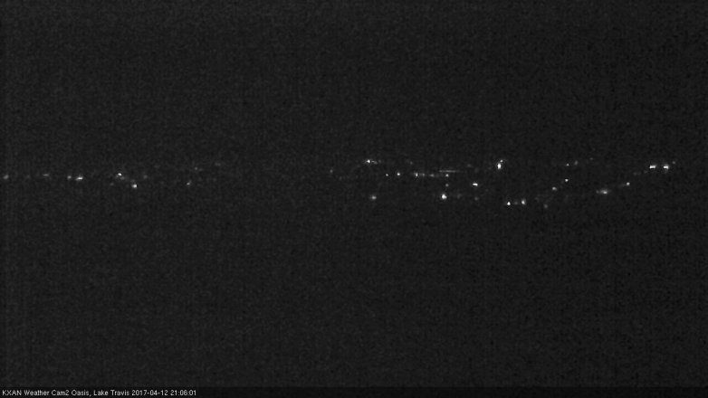Lake Travis webcam, April 12, 2017 8:15 PM CT