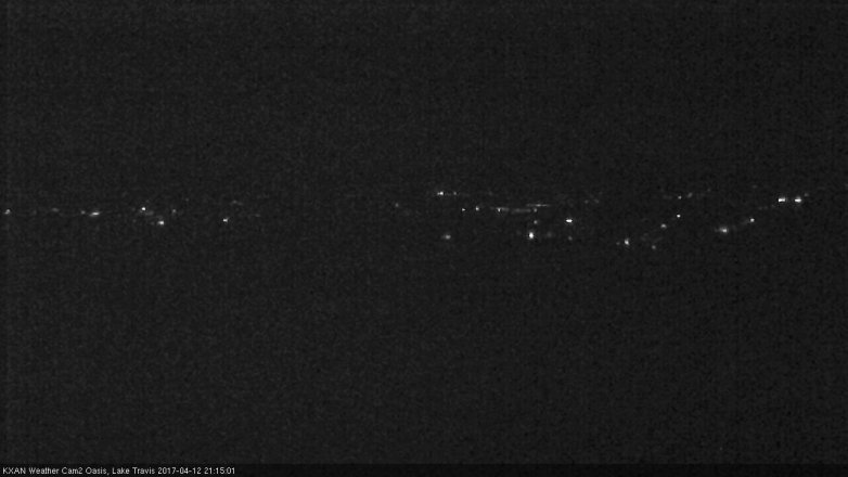 Lake Travis webcam, April 12, 2017 8:30 PM CT