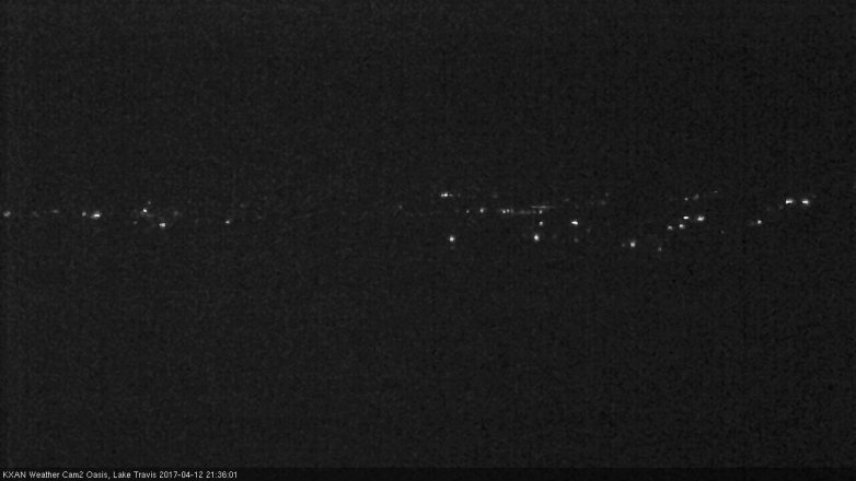 Lake Travis webcam, April 12, 2017 8:45 PM CT