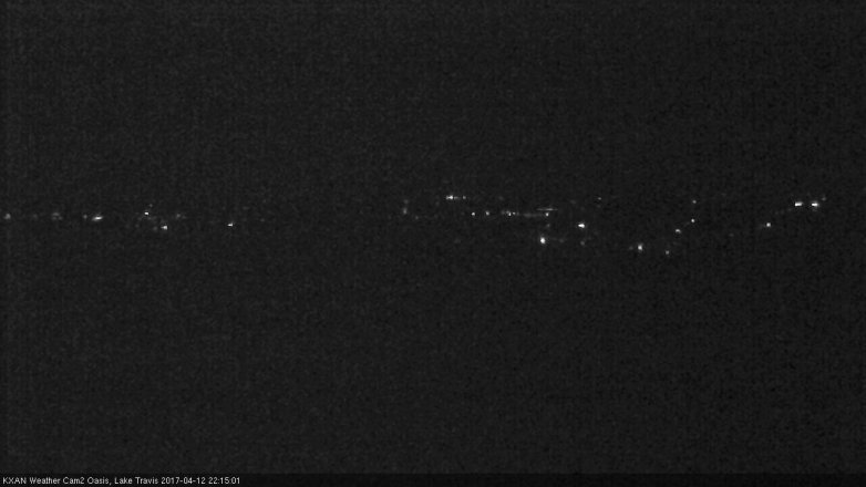 Lake Travis webcam, April 12, 2017 9:20 PM CT
